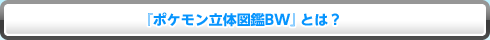 ポケモン立体図鑑BWとは？