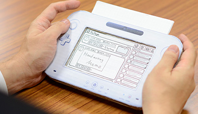 ダンボール製のWii U GamePad